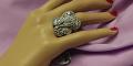 Finger Rings w/ Stone Work Silver Rainbow Rings