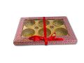Empty DryFruit Boxes in Rectangle Shape - 6 Compartment (600Gms) - 13 x9"