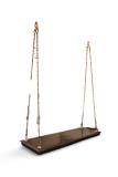 Traditional Style Wooden Indoor Ceiling Jhula w/ Stylish Brass Chains Traditional Style Wooden Indoor Ceiling Jhula w/ Stylish Brass Chains
