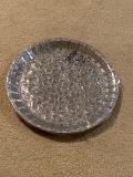 Hand Decorated Embellished Stainless Steel Thali for Pooja or Decor 11.5" Hand Decorated Embellished Stainless Steel Thali for Pooja or Decor 11.5"