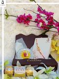 Rakhi Gift Set W/ Designer Peacock Rakhi & Roli, Chaval, Card, Chocolates Rakhi Gift Set W/ Designer Peacock Rakhi & Roli, Chaval, Card, Chocolates