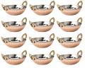 12 Pcs Copper Karahi Serving Dish 12 - 16 - 20 Oz for Restaurant & Home 12 Pcs Copper Karahi Serving Dish 12 - 16 - 20 Oz for Restaurant & Home