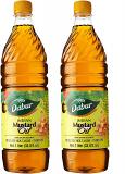 Dabur Mustard Oil 1 Liter / 33.8 fl oz Each Bottle (Pack of 2) Dabur Mustard Oil 1 Liter / 33.8 fl oz Each Bottle (Pack of 2)