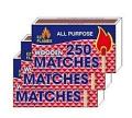 Ez Flames Wooden Matches (Pack of 2) 250matches Ez Flames Wooden Matches (Pack of 2) 250matches