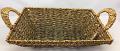 3 Pcs Rectangle Woven Brown w/ Golden Rim Wicker Basket w/ Handles 3 Pcs Rectangle Woven Brown w/ Golden Rim Wicker Basket w/ Handles