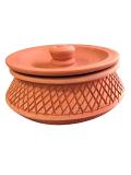 Clay Cooking Handi, Undhiyu / Biryani / Curry Making Earthen Pot (Matla) 8"