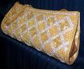 Fancy Handmade Clutch, Gold Silver Indian Designer Purse Pocket Book