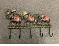 Wooden Handcrafted Rajasthani Pattern Elephant Design Key Holder Wooden Handcrafted Rajasthani Pattern Elephant Design Key Holder