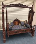 Designer Traditional Carved Wooden Swing / Jhula for Living Room