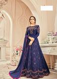 Bollywood Style Blue Anarkali Suit Intricate Embroidery (Semi Stitched) Bollywood Style Blue Anarkali Suit Intricate Embroidery (Semi Stitched)