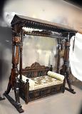 Traditional Carved Canopy Swing Traditional Carved Canopy Swing