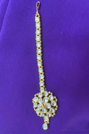 Traditional Stone Work Golden Mang Tikka # 5 Traditional Stone Work Golden Mang Tikka # 5