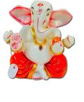 Beautiful n Colorful Fiber Medium Ganesh Statue - 7" # 51 Beautiful n Colorful Fiber Medium Ganesh Statue - 7" # 51
