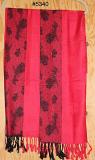 Shawl 5340 Red Winter Wear Pashmina Angora Kashmiri Shawl Wrap Shieno