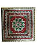 Golden Dry Fruit Box 8X8inch with Meenakari Work at Top, Decorative Box, Wooden Dry Fruit Box Golden Dry Fruit Box 8X8inch with Meenakari Work at Top, Decorative Box, Wooden Dry Fruit Box