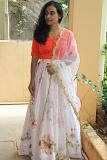 Festive Floral Design Off White / Orangle Lehenga Festive Floral Design Off White / Orangle Lehenga
