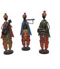 Handcrafted Rot Iron Showpiece of 3 Indian Rajasthani Musicians Handcrafted Rot Iron Showpiece of 3 Indian Rajasthani Musicians