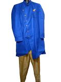 Traditional Indian Design Sherwani for Men - Bold Blue (S to 3XL)