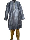 Traditional Indian Intricate Embroidery Kurta Pajama Set - Blue (S to 3XL)