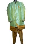 Traditional Indian Sherwani for Men - Mint Green (S to 3XL)