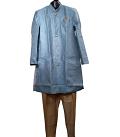 Traditional Indian Sherwani for Men - Light Blue (S to 3XL)