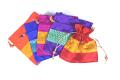 Ethnic Silk Brocade Potli Gift Bag 7X7 - Set of 5