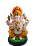 Beautiful n Colorful Fiber Ganesh Statue - 15.5" # 17