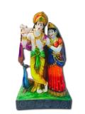 Beautiful n Colorful Fiber Statue of Radha Krishna - 16.5" Beautiful n Colorful Fiber Statue of Radha Krishna - 16.5"