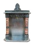 Traditional Aluminium Copper Oxidised Plated Temple (Open) Medium - 14"