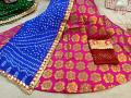 Lehenga Choli Dress, Silk Banarsi Lehenga Set w/ Medium Size Choli #5801223