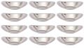 12 Pcs SS Oval Bread / Roti / Naan Basket Serving Dish for Restaurants/Home 12 Pcs SS Oval Bread / Roti / Naan Basket Serving Dish for Restaurants/Home