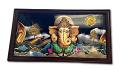 Beautiful Wooden Fiber Acrylic Wall Piece of Ganeshji # 4 - 26 x 14"