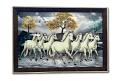 Beautiful Wooden Fiber Acrylic Wall Piece of Horse # 2 - 19.50 x 13.50"