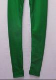 Green Churidar Crepe Pants, Salwar Pajami for Women (L)