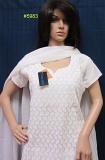 Simple Elegant White Designer Salwar Kameez Dupatta M & L