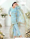 Designer Light Blue Heavy Work Plazzo Salwar Kameez Suit Designer Light Blue Heavy Work Plazzo Salwar Kameez Suit