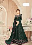 Bollywood Style Green Anarkali Suit Heavy Embroidery Work (Semi Stitched) Bollywood Style Green Anarkali Suit Heavy Embroidery Work (Semi Stitched)