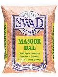 Swad Masoor Dal (Red Split Lentils) 2 LB
