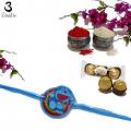 Adorable Doraemon Kids Rakhi W/ Handpicked Materials  + Roli & Chaval