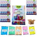 26 Lbs Bulk Holi Color Powder 30 Boxes X 400g - 5 Assorted Color