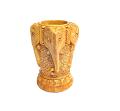 Rajasthani Elephant Carved Wood Pen Stand Rajasthani Elephant Carved Wood Pen Stand