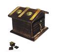 Wood Hut Coaster Set
