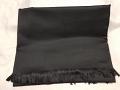 Shawl Black Solid Ribbed Winter Wear Kashmiri Shawl Wrap #6125