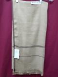 Shawl Beige Solid Ribbed Winter Wear Kashmiri Shawl Wrap #6128