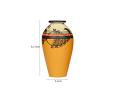 Earthen Hand Painted Vase in Yellow Earthen Hand Painted Vase in Yellow