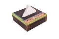 Trendy Wood Tissue Box With Madhubani Art  Painting