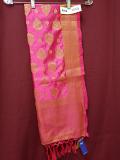 Scarf Banarsi Silk Assorted Colors Gold Detail Dupatta Chunni Shawl #6151