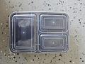 150 Pcs 3 Compartment Rectangular To-Go Container w/ lid - 40 Oz