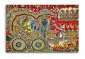 Kalamkari Epic Canvas Painting Of Krishan and Arjuna