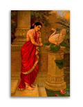 Raja Ravi Varma's Hamsa Damyanthi Painting On Canvas